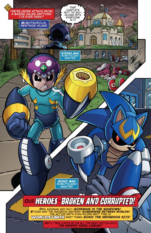 anthro arm_cannon group machine male red_eyes robotization text unknown_artist archie_comics capcom mega_man_(series) sega sonic_the_hedgehog_(archie) sonic_the_hedgehog_(comics) sonic_the_hedgehog_(series) worlds_collide worlds_unite m'egga_man mega_man_(character) roboticized_masters sonic_man_(worlds_unite) sonic_the_hedgehog eulipotyphlan hedgehog mammal robot robot_master absurd_res crossover english_text hi_res official_art