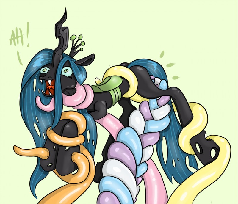 queen chrysalis (friendship is magic and etc) created by cynicalmoose