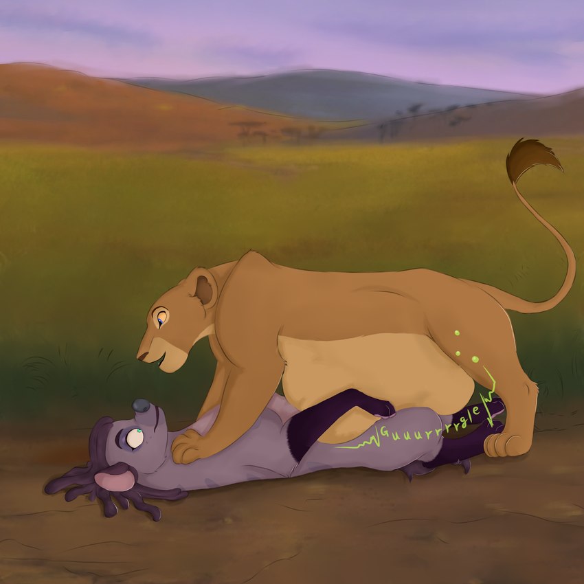 abdominal_bulge ambiguous_gender ambiguous_prey belly digestion digestion_noises duo female female/female feral looking_at_another paws pinned pinned_by_belly pinned_to_ground predator/prey rumbling_stomach soft_vore vore ashantihyena disney the_lion_guard the_lion_king ashanti_(ashantihyena) nala_(the_lion_king) felid hyena lion mammal marine pantherine pinniped 1:1 absurd_res hi_res