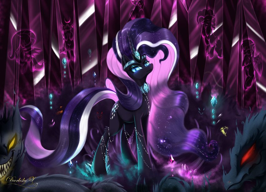 nightmare rarity (my little pony (idw) and etc) created by darksly-z