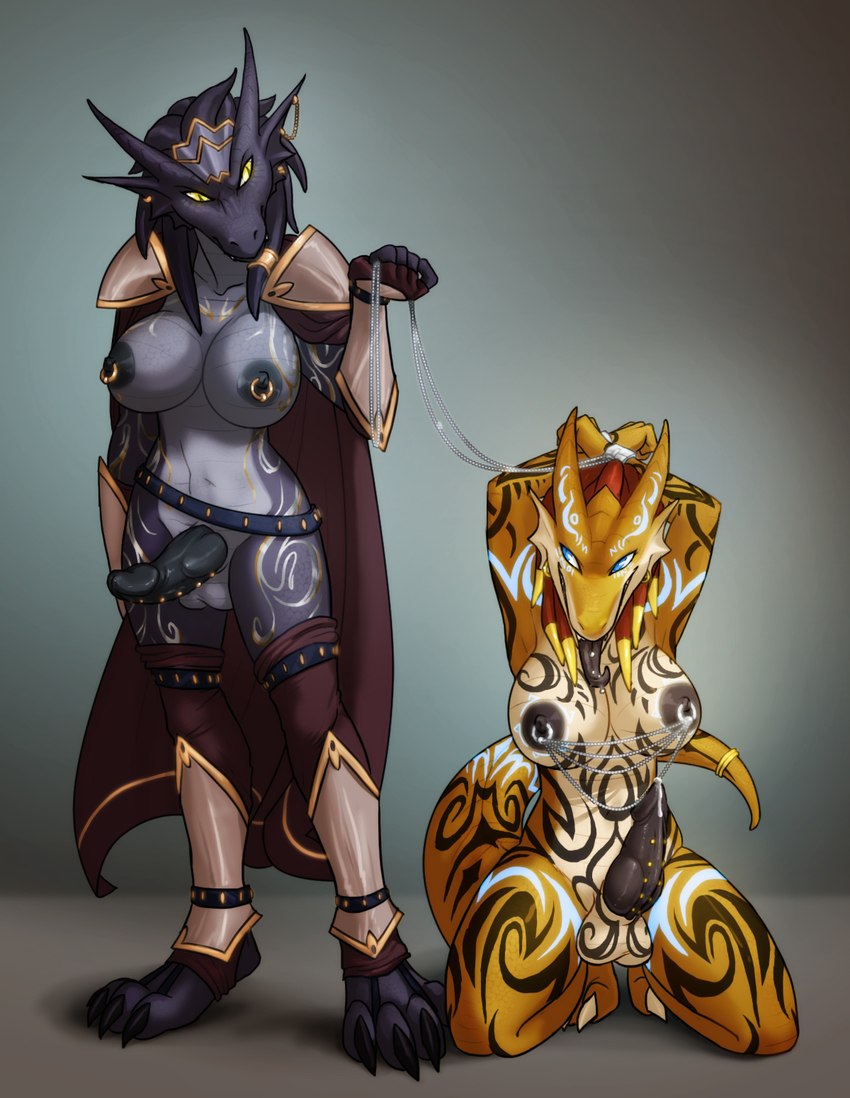 aleisandra and thavara (dungeons and dragons and etc) created by piranhapettingzoo