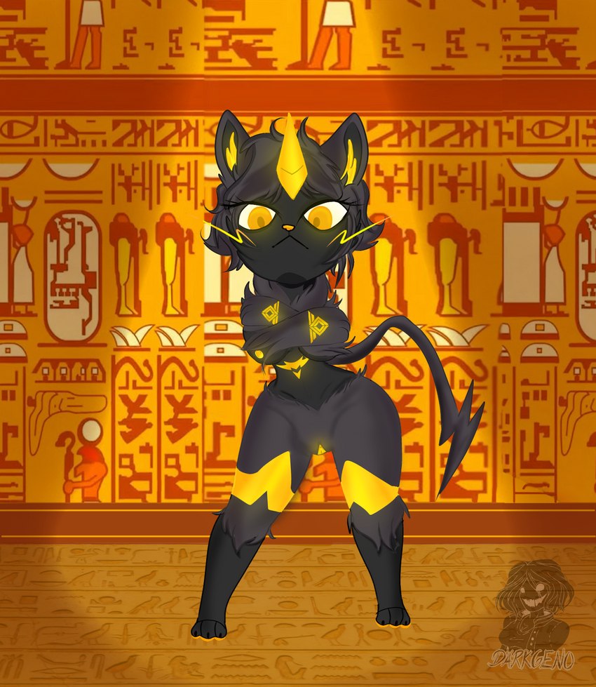 anthro armor dancing egyptian female genitals lightning_whiskers pussy solo warmind yellow_pussy darkgeno_(artist) animal_crossing destiny_(video_game) destiny_2 nintendo pokemon zeta_(zeraora) generation_7_pokemon legendary_pokemon pokemon_(species) zeraora hi_res meme