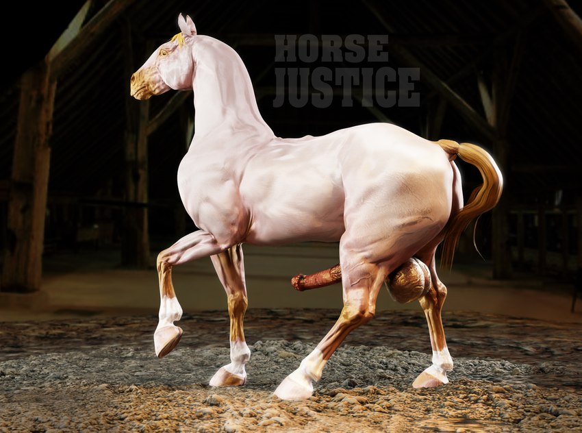 animal_genitalia animal_penis balls barn big_balls big_penis blonde_hair equine_genitalia equine_penis erection feral fur genitals hair horse_tail male penis photo_shoot photorealism realistic_anatomy realistic_lighting realistic_shading solo white_body white_fur yellow_eyes horsejustice equid equine horse mammal 3d_(artwork) digital_media_(artwork) hi_res