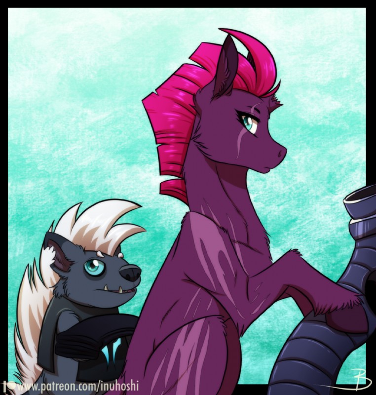 grubber and tempest shadow (my little pony: the movie (2017) and etc) created by inuhoshi-to-darkpen