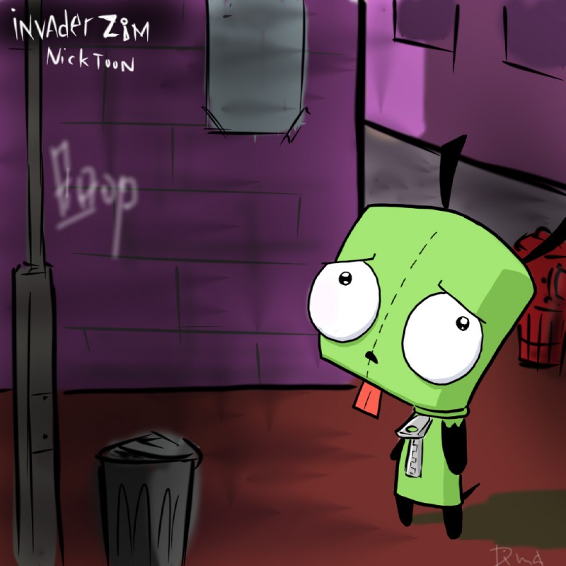 gir (invader zim and etc) created by di-ma