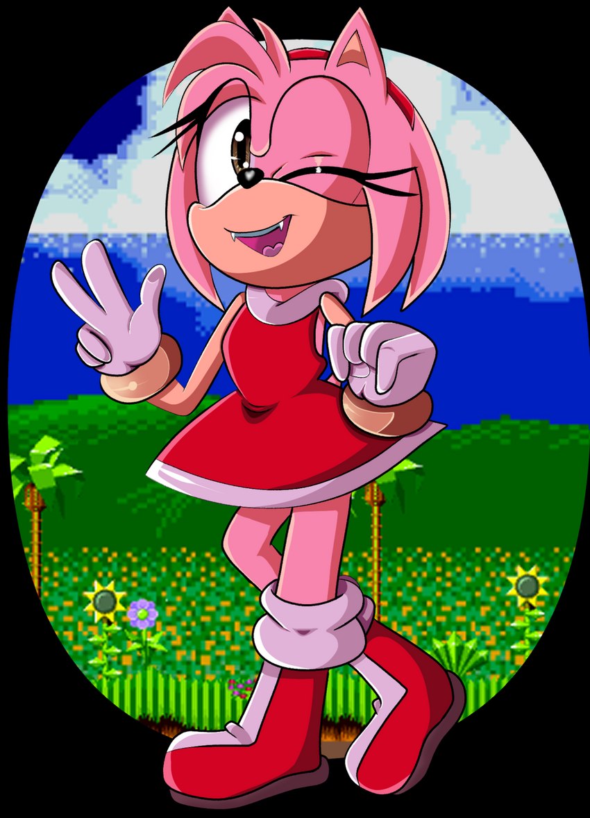 amy rose (sonic the hedgehog (series) and etc) created by dasikuu