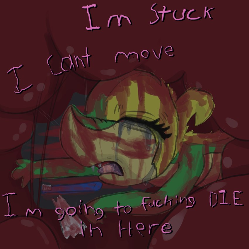 blood bodily_fluids bone brush crying falsa_idola flesh gore pipe sad slave stuck tears toothbrush poofythedragon nintendo pokemon carmillia generation_5_pokemon pokemon_(species) snivy absurd_res hi_res story