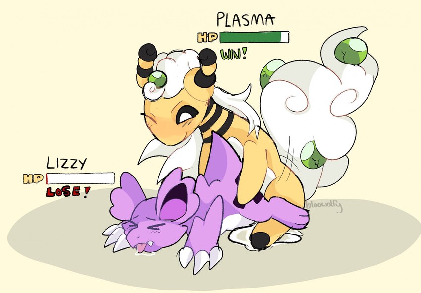 duo female female_penetrated feral feral_on_feral feral_penetrated feral_penetrating feral_penetrating_feral gameplay_mechanics gui health_bar male male/female male_penetrating male_penetrating_female penetration sex smile bloowolfy nintendo pokemon plasma_(plasma_dragoon) ampharos generation_2_pokemon generation_6_pokemon mega_ampharos mega_evolution pokemon_(species) shiny_pokemon 2024 hi_res