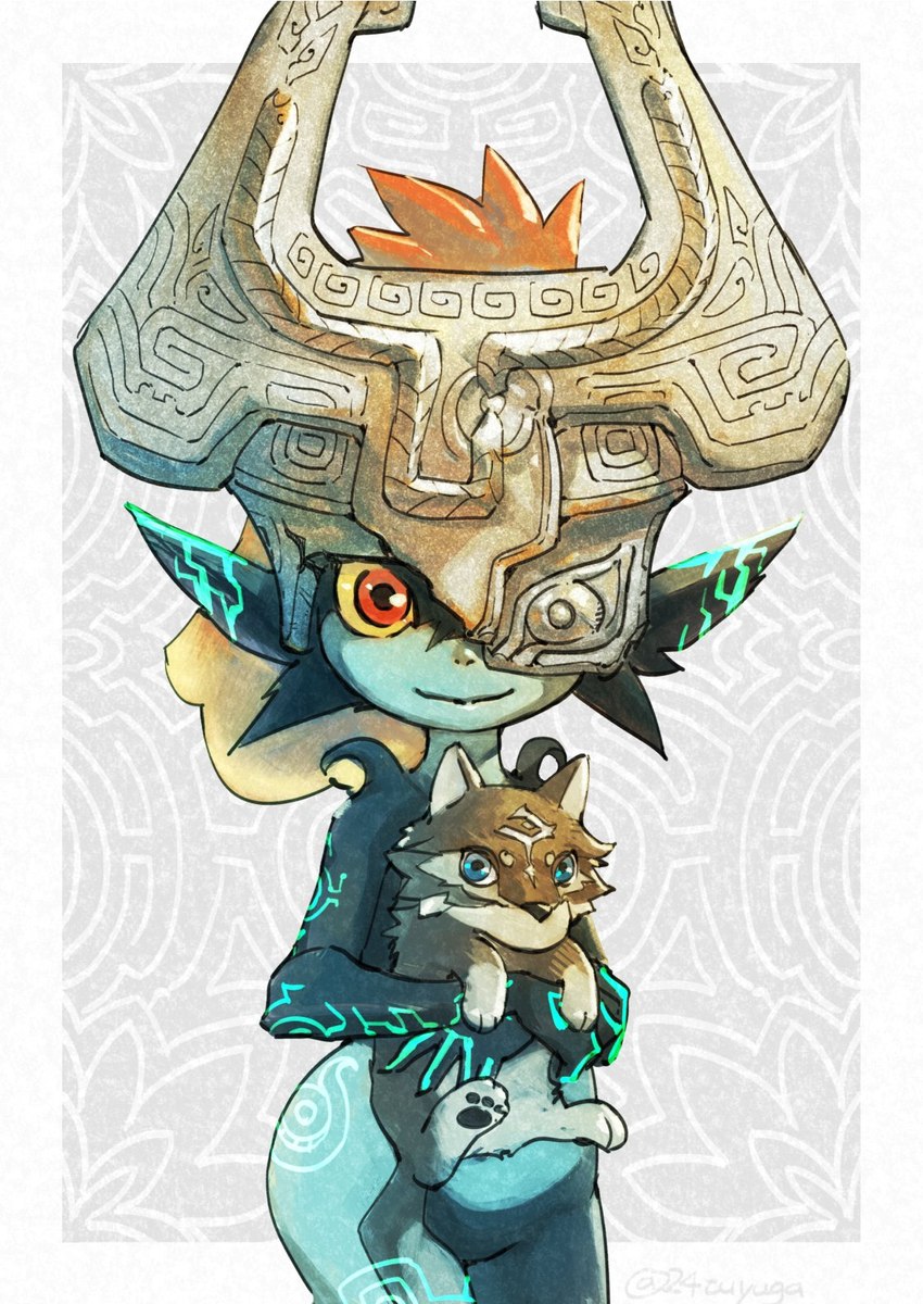 link and midna (the legend of zelda and etc) created by tsuyuga
