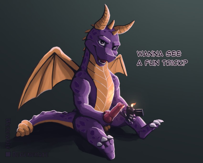 spyro (spyro the dragon and etc) created by werewolfdegenerate
