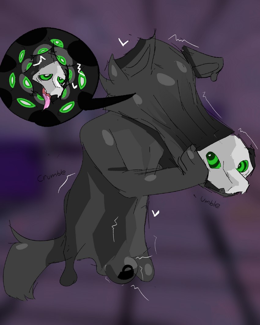 anthro goo_transformation hypnosis latex male mask_transformation mind_control null null_bulge null_symbol ringed_eyes solo spiral_eyes transformation crumbleumble changed_(video_game) puro_(changed) goo_creature human humanoid latex_creature living_latex mammal 4:5 hi_res