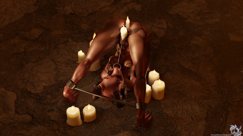 anal anal_penetration anthro ass_up bdsm bodily_fluids bondage bound candle candle_in_ass candle_in_pussy candle_insertion clit_torture clitoris clitoris_chain clitoris_leash clitoris_piercing clitoris_piercing_pull clitoris_pull clitoris_ring clitoris_to_nose dungeon facial_piercing female fully_bound genital_fluids genital_leash genital_piercing genital_torture genitals hands_behind_back head_down_ass_up horn improvised_sex_toy leash linked_piercing nipple_piercing nipple_ring nipple_torture nipple_weights nipples nose_piercing nose_ring penetration piercing piercing_bondage predicament_bondage pussy pussy_piercing pussy_ring pussy_torture restraints ring_piercing septum_piercing septum_ring solo spread_legs spreader_bar spreading stone_floor temperature_play vaginal vaginal_fluids vaginal_penetration wax wax_on_breasts wax_play somesnowleopard blender_cycles anshi kobold scalie 16:9 3d_(artwork) 4k absurd_res blender_(artwork) digital_media_(artwork) hi_res widescreen