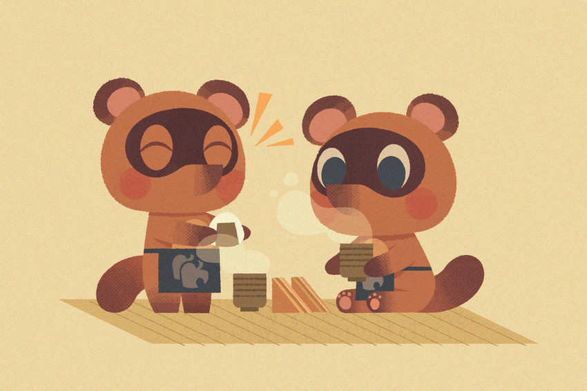 timmy nook and tommy nook (animal crossing and etc) created by carrot boi