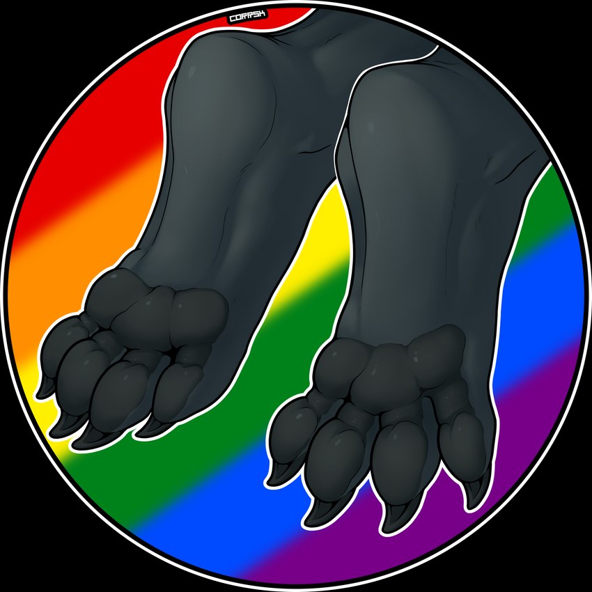 4_toes ambiguous_gender anthro black_pawpads claws connected_pawpads feet foot_fetish foot_focus foot_shot lgbt_pride pattern_background pawpads paws pride_color_background pride_colors rainbow_pride_colors simple_background six-stripe_rainbow_pride_colors soles solo striped_background toe_claws toes corrsk mythology dragon mythological_creature mythological_scalie scalie 1:1 alpha_channel digital_media_(artwork) hi_res