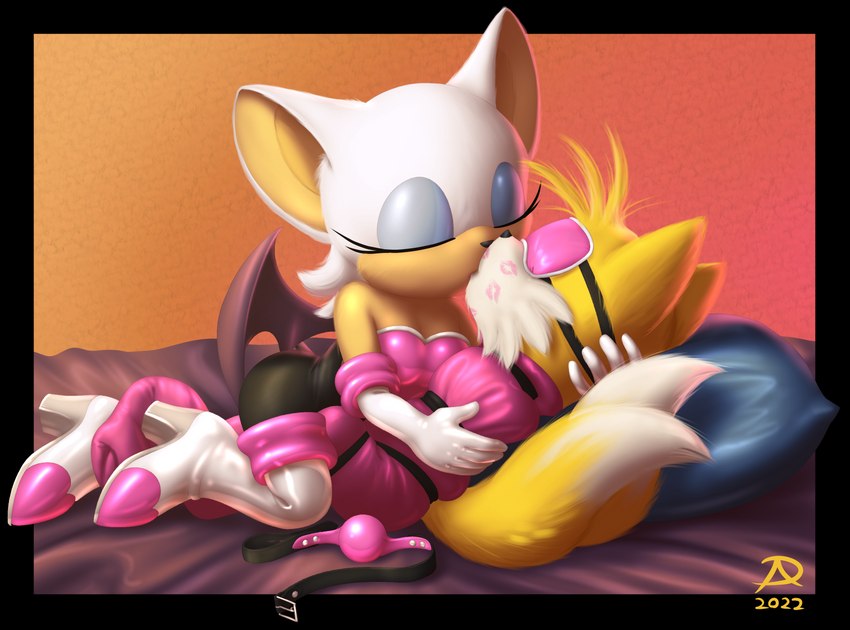 miles prower and rouge the bat (sonic the hedgehog (series) and etc) created by radasus