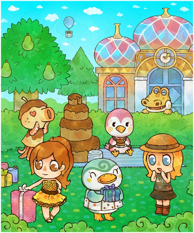 alfonso, midge, sprinkle, villager, and zucker (animal crossing and etc) created by louivi
