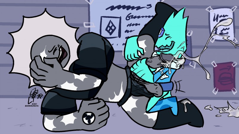 larimar and snowflake obsidian (cartoon network and etc) created by cerdeorhys
