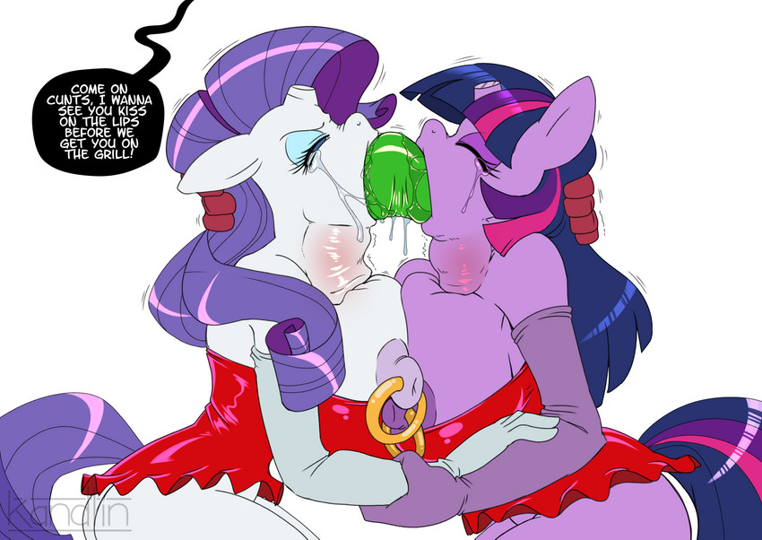 rarity and twilight sparkle (friendship is magic and etc) created by kandlin