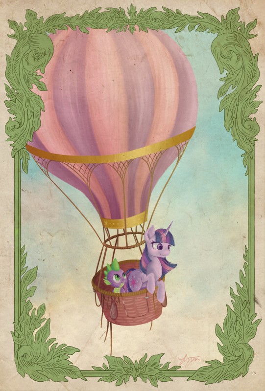 spike and twilight sparkle (friendship is magic and etc) created by katyand