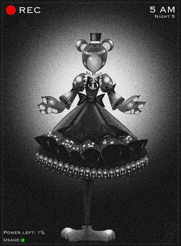 alternate_species alternative_fashion bell_sleeves camera_view clothing dress faceless female goth gothic_lolita hat headgear headwear j-fashion juliet_sleeves lolita_(fashion) paws recording solo text top_hat victorian_goth j.f five_nights_at_freddy's scottgames freddy_(fnaf) animal_humanoid bear humanoid mammal mammal_humanoid ursid_humanoid ursine ursine_humanoid digital_media_(artwork) english_text hi_res