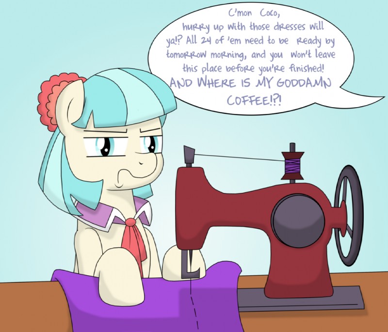 coco pommel (friendship is magic and etc) created by drako1997