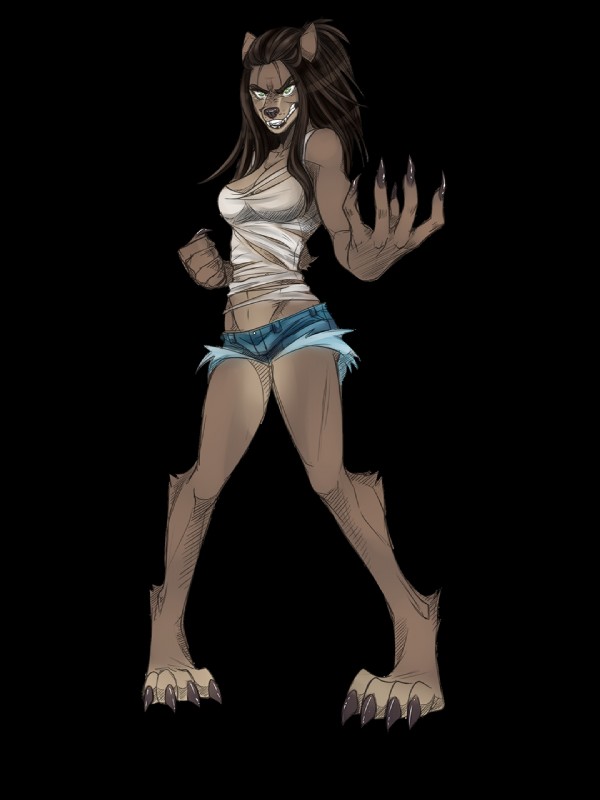 claws clothed clothing female simple_background solo transparent_background xeinzeru blizzard_entertainment warcraft roxia_(dtjames) canid mammal werecanid werecreature worgen 3:4 alpha_channel hi_res