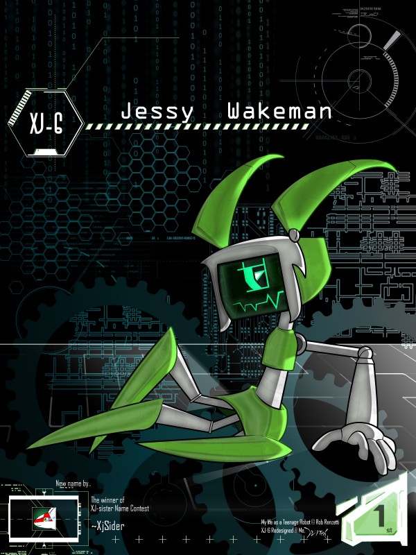 xj-6 (my life as a teenage robot and etc) created by wittnv