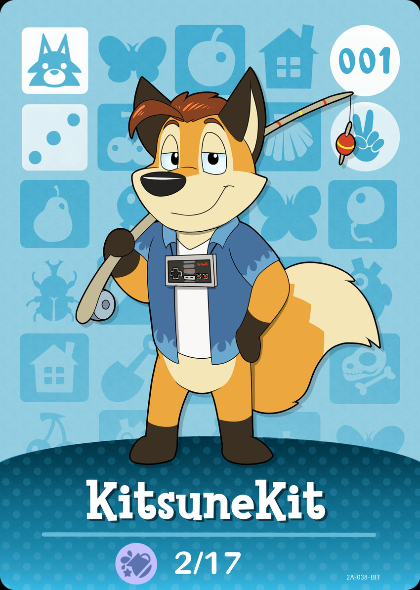 anthro clothed clothing male solo kitsunekit animal_crossing nintendo kitsunekit_(character) canid canine fox mammal absurd_res hi_res