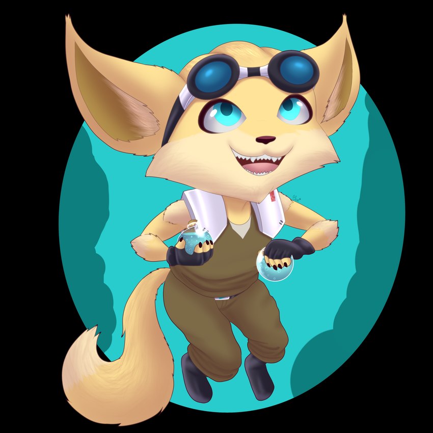 chibi clothed clothing male simple_background solo damian5320 hi-rez_studios paladins_(game) pip_(paladins) canid canine fox mammal true_fox 1:1 absurd_res alpha_channel hi_res