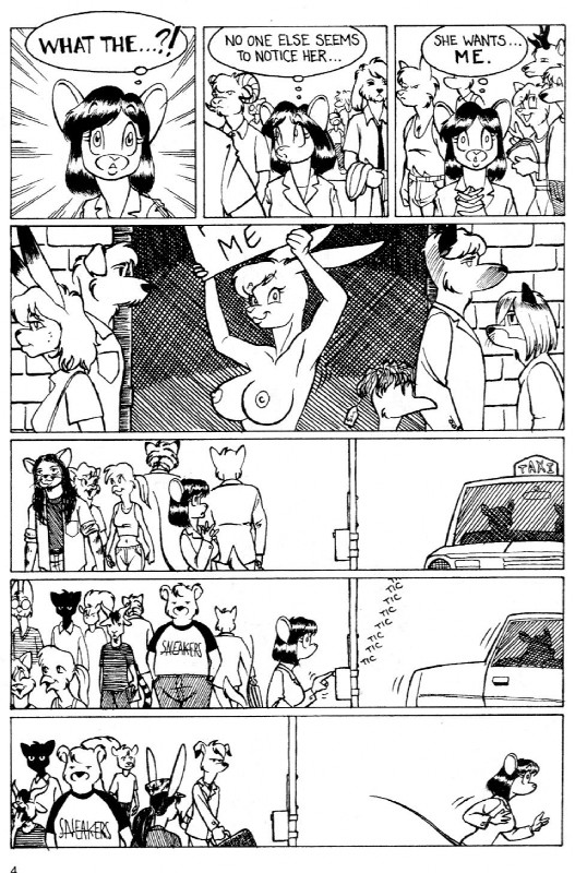 anthro breasts city crowds female genitals group nipples nude public pussy rat_maze side_boob text david_a_cantero genus lagomorph leporid mammal mouse murid murine rabbit rodent black_and_white comic english_text hi_res monochrome pen_(artwork) traditional_media_(artwork)