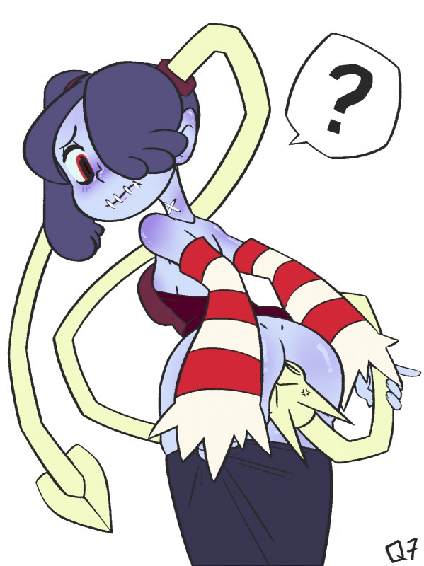 leviathan and squigly (skullgirls) created by q7 and third-party edit
