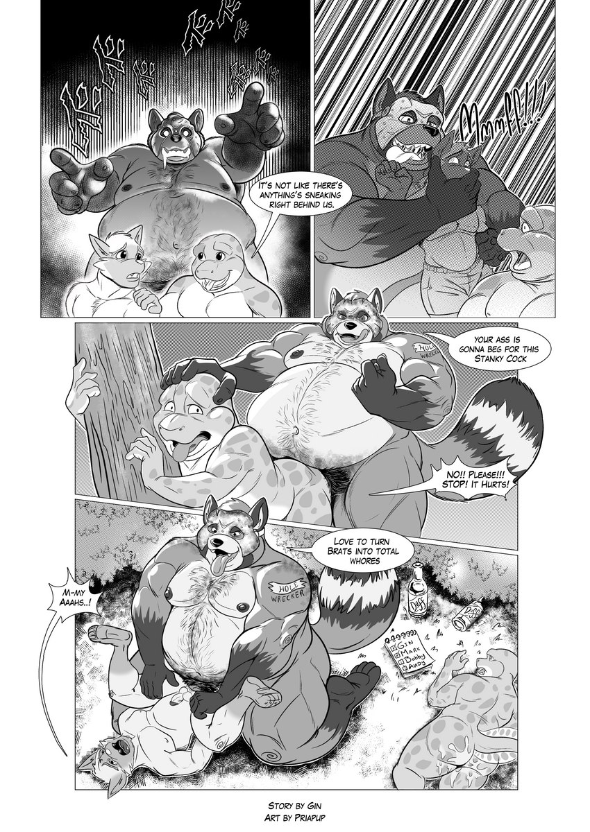 adult_on_young age_difference anthro belly blast camp chat duo forced group holidays horror_(theme) male male/male muscular night overweight overweight_male serial_killer size_difference slightly_chubby summer text trio young young_anthro young_male priapup halloween gin_(chunkyboardad) kevin_(priapup) mammal absurd_res english_text hi_res story