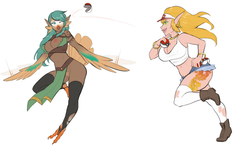 cavalina, hilda, lyn, and pokemon trainer (blizzard entertainment and etc) created by shysiren