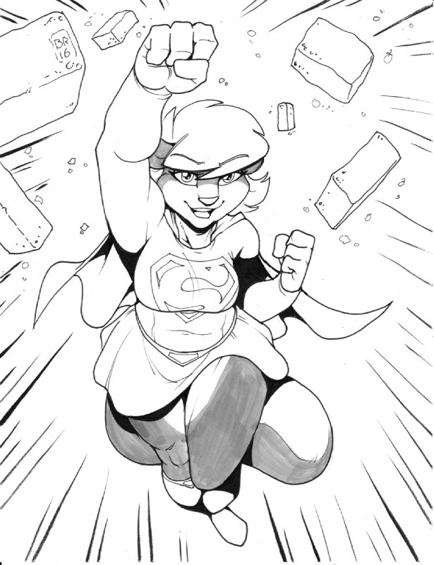 action_pose anthro bottomwear brick cape clothing cosplay female flying looking_at_viewer midriff navel open_mouth pose punch simple_background skirt smile solo white_background max_blackrabbit sabrina_online sabrina_(sabrina_online) supergirl mammal mephitid skunk 2016 marker_(artwork) monochrome pen_(artwork) traditional_media_(artwork)