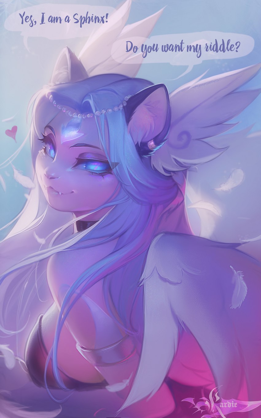 anthro blue_eyes blue_hair breasts clothed clothing eyebrows eyelashes female hair smile teeth kardie domestic_cat felid feline felis mammal 2022 absurd_res digital_media_(artwork) hi_res