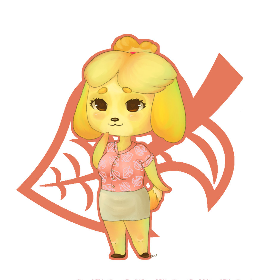 isabelle (animal crossing and etc) created by crystalshards