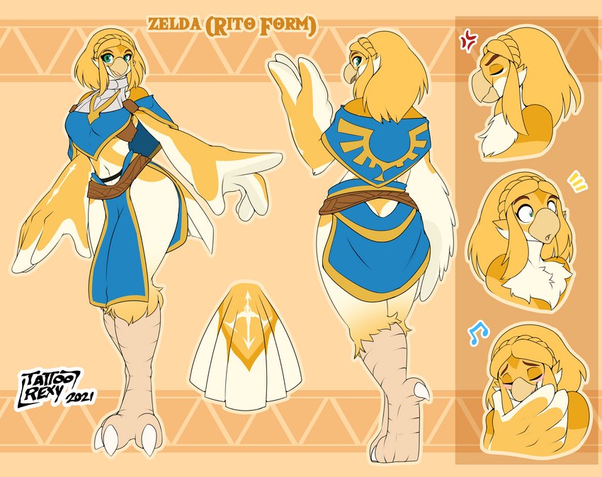 princess zelda (the legend of zelda and etc) created by tattoorexy