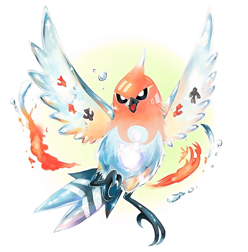 ambiguous_gender beak feathered_wings feathers feral fire simple_background solo water white_background wings shiba1311 nintendo pokemon avian fletchinder generation_6_pokemon pokemon_(species) 2016 hi_res