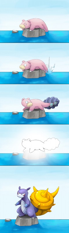 alternate_form ambiguous_gender bite duo evolution evolution_(transformation) glowing sleeping transformation water silentgpanda fakemon nintendo pokemon clamperl generation_1_pokemon generation_3_pokemon marine mollusk pokemon_(species) slowbro slowpoke absurd_res hi_res