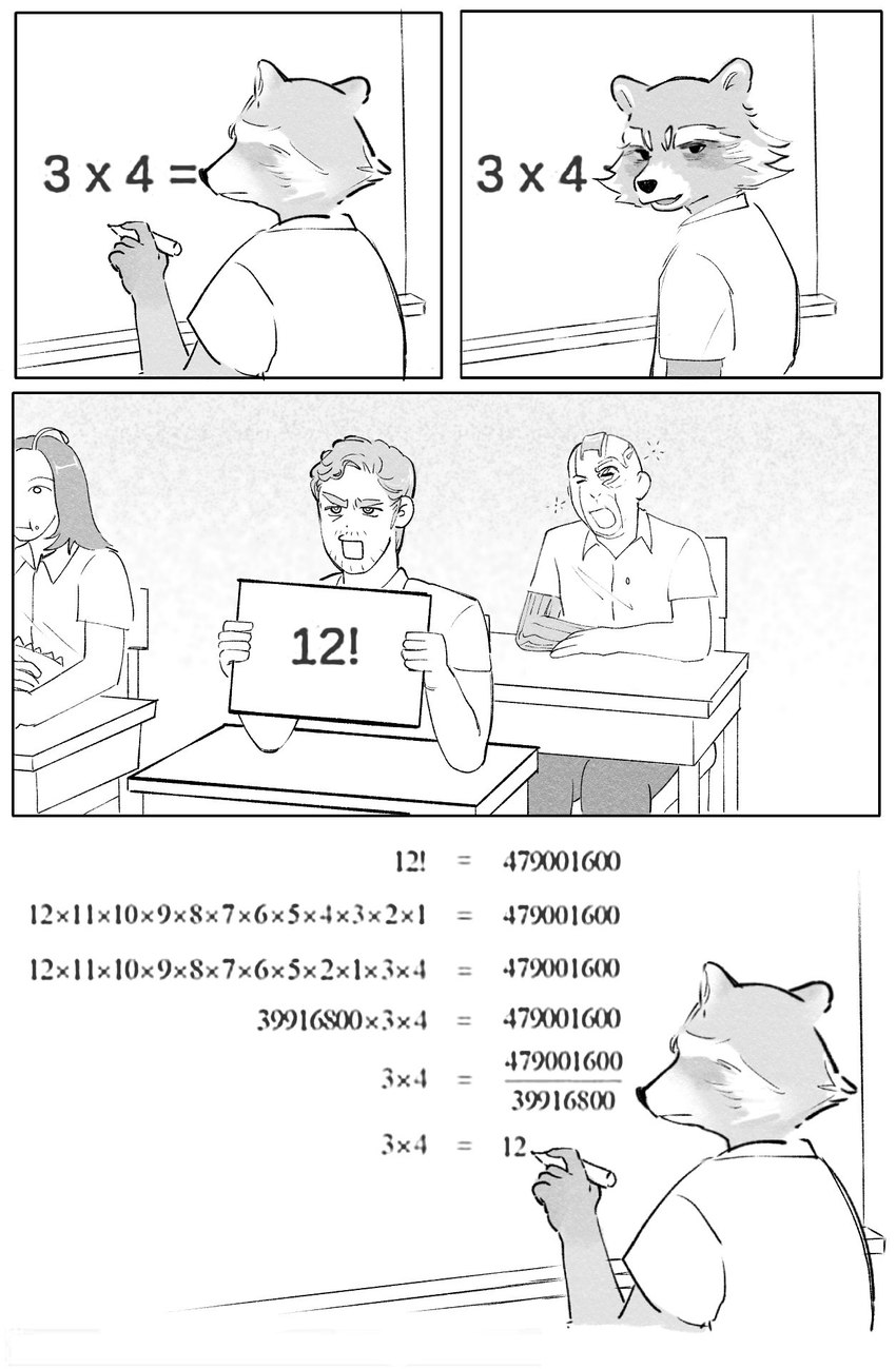 anthro chalk chalkboard classroom desk furniture group humor male math open_mouth school table yawn maci_grass_25 guardians_of_the_galaxy marvel mantis_(marvel) nebula_(marvel) peter_quill rocket_raccoon alien human humanoid mammal procyonid raccoon hi_res monochrome