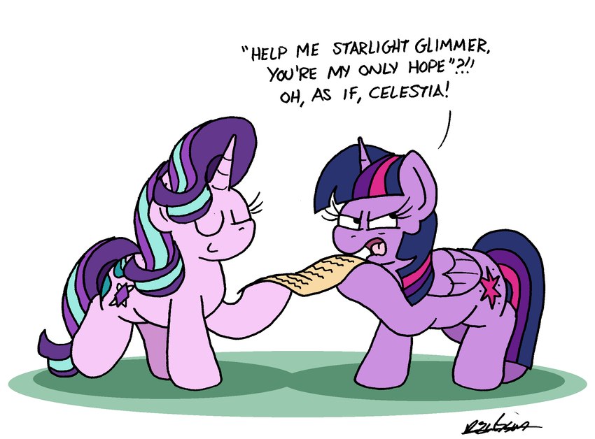 starlight glimmer and twilight sparkle (friendship is magic and etc) created by bobthedalek