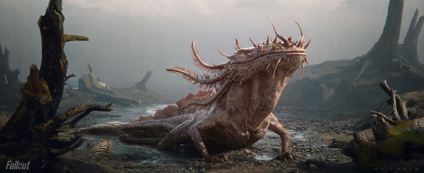 ambiguous_gender big_head bone feral humanoid_hands mud mutation pecs pink_body quadruped solo tail tan_body tan_skin thomas_du_crest fallout microsoft amphibian axolotl gulper human hybrid mammal marine mole_salamander monster salamander absurd_res concept_art hi_res official_art