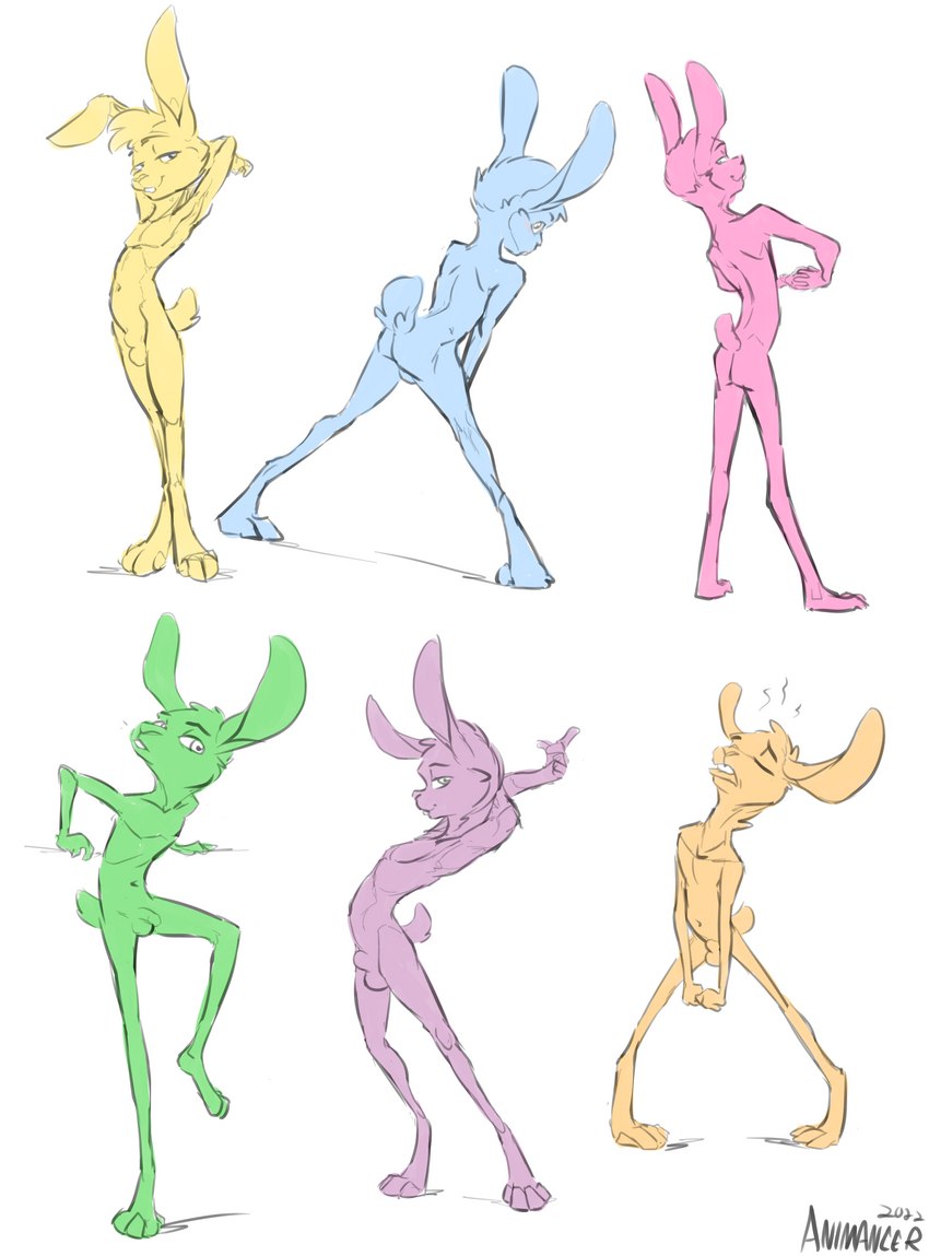 balls butt coinpurse flaccid gaybow genitals group holidays male nude penis pose rainbow simple_background white_background animancer easter lagomorph leporid mammal rabbit 2022 absurd_res digital_drawing_(artwork) digital_media_(artwork) hi_res signature sketch