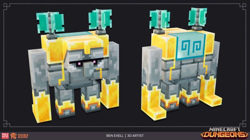 ambiguous_gender big_nose black_sclera company gold_(metal) gold_body grey_background grey_body logo metallic_body multicolored_body pink_eyes rear_view rock simple_background solo two_tone_body yellow_body ben_exell jewish_mythology microsoft minecraft minecraft_dungeons mojang mythology xbox_game_studios elemental_creature elemental_humanoid golem_(minecraft) humanoid mineral_fauna mineral_humanoid mythological_creature mythological_golem rock_creature rock_humanoid squall_golem 16:9 3d_(artwork) artist_name digital_media_(artwork) hi_res model_sheet widescreen