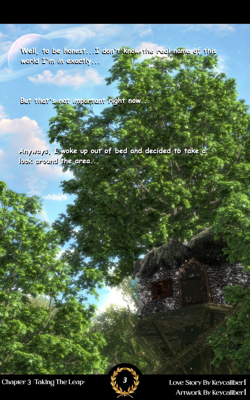 2d_artwork blue_sky cloud laurel_wreath light number plant sky sunlight text tree tree_house white_text zero_pictured keycaliber1 3d_(artwork) absurd_res digital_media_(artwork) hi_res