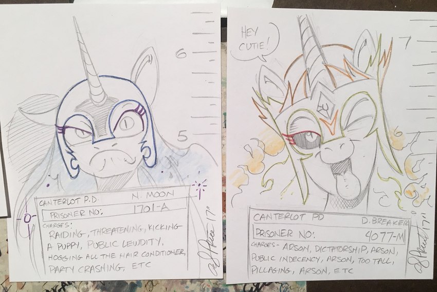 daybreaker and nightmare moon (friendship is magic and etc) created by andy price