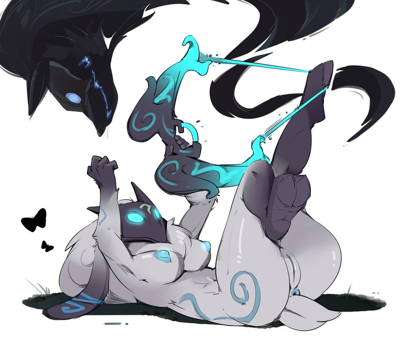 kindred, lamb, and wolf (league of legends and etc) created by zinnick