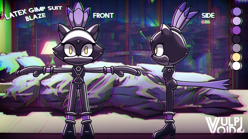 blaze the cat (sonic the hedgehog (series) and etc) created by vulpivoid