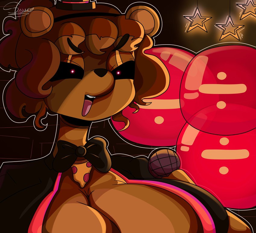 angry anthro balloon big_breasts black_nose breasts brown_body brown_fur clothed clothing collar crossgender dark_eyes electronics female food fur hair hat headgear headwear huge_breasts inflatable machine microphone open_mouth pizza pizza_slice red_eyes simple_background solo star teeth tongue suwodirector fazbear_fanverse five_nights_at_freddy's five_nights_at_freddy's:_help_wanted five_nights_at_freddy's_2 five_nights_at_freddy's_plus fnaf_vr_help_wanted scottgames freddy_(fnaf) freddy_(fnafplus) plush_freddy_(fnaf) toy_freddy_(fnaf) animal_humanoid animatronic bear humanoid mammal mammal_humanoid robot ursid_humanoid digital_media_(artwork) hi_res