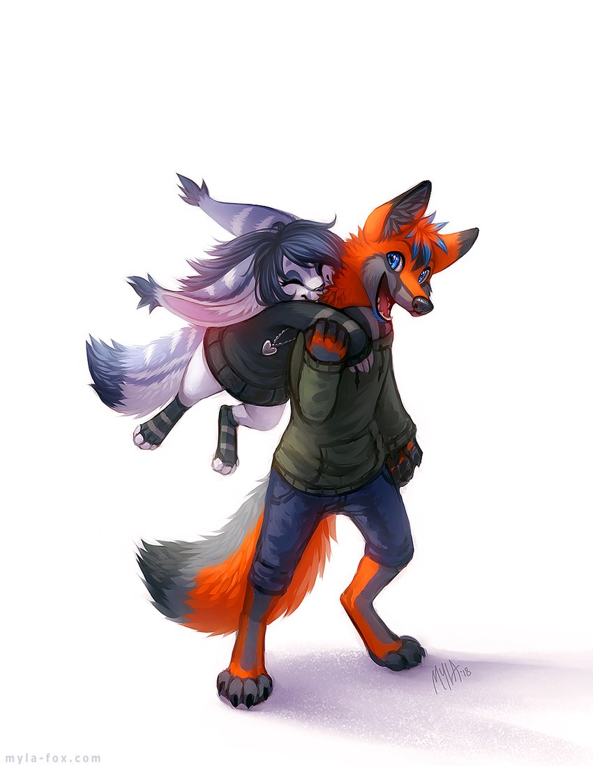 kenjifox and mylafox created by mylafox